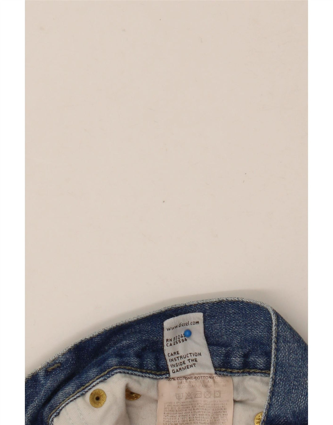 Diesel Herre Bootcut Jeans W36 L30 Blå Bomuld