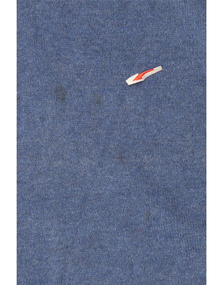 Marks & Spencer Herre V-hals sweater mellemblå bomuld