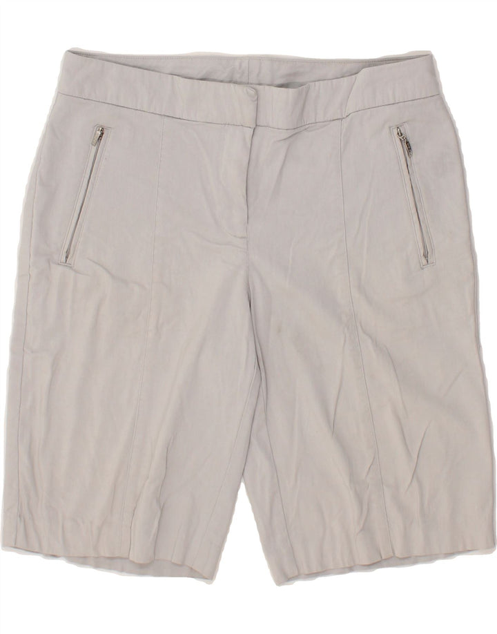 IZOD Womens Chino Shorts US 8 Medium W30 Grey Rayon Vintage Izod and Second-Hand Izod from Messina Hembry 