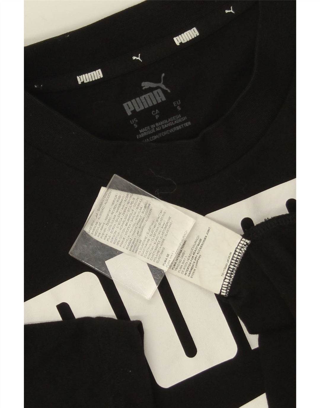 Puma Herre grafisk T-shirt top lille sort bomuld