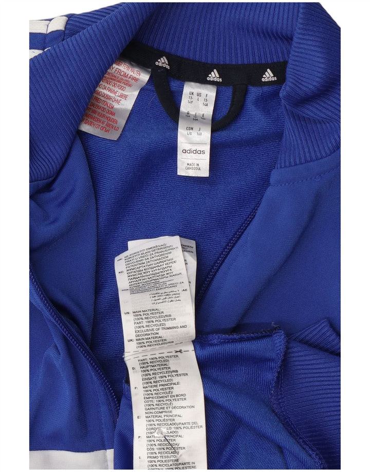 Adidas Træningsdragt Topjakke til drenge 13-14 år Blå Colourblock Polyester