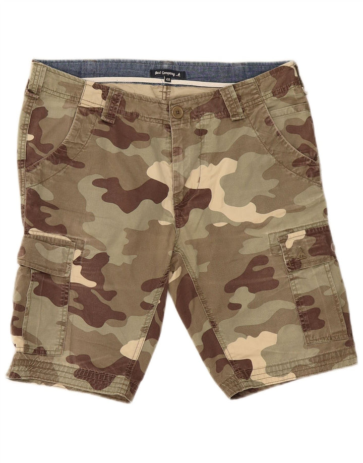 Best Company Dame Cargo Shorts IT 48 Medium W36 Khaki Camouflage