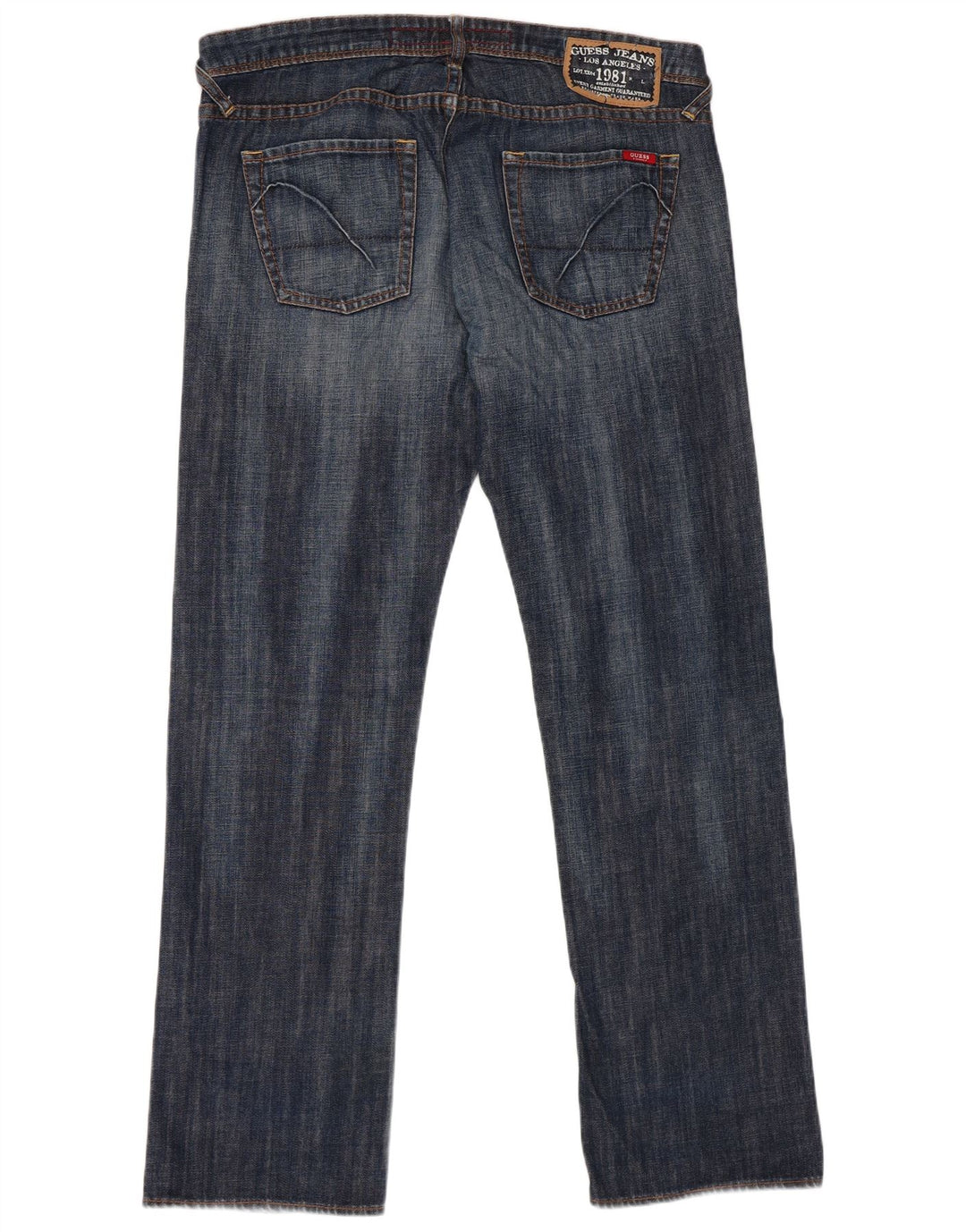 Guess Straight Jeans til mænd W38 L34 Blå bomuld