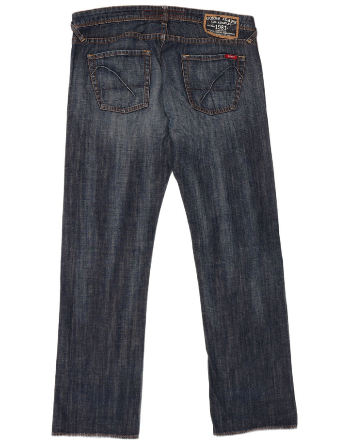 Guess Straight Jeans til mænd W38 L34 Blå bomuld