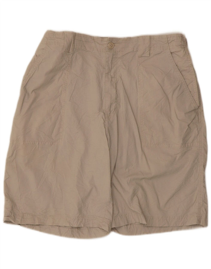 Izod Herre Cargo Shorts W34 Large Beige Bomuld
