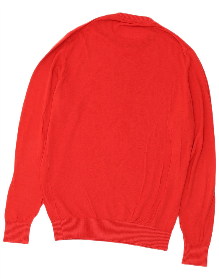 Gas Herre Crew Neck Jumper Sweater Stor Rød Bomuld