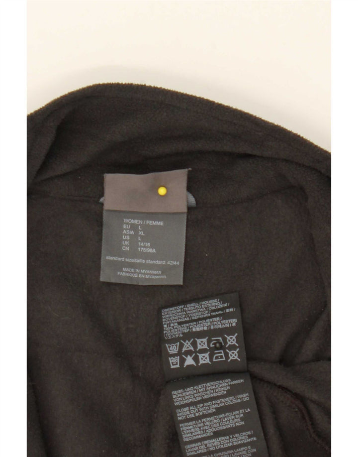 Jack Wolfskin Fleecejakke til kvinder UK 14/16 Stor sort polyester