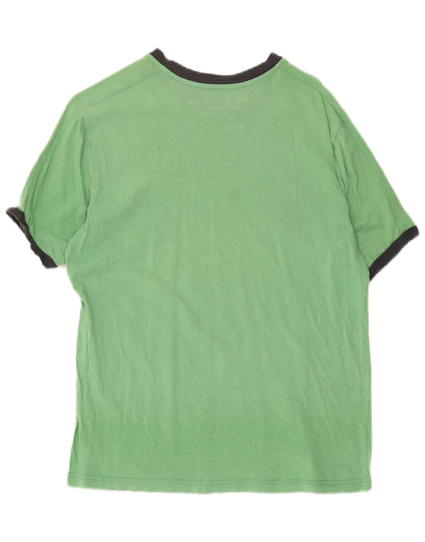 Champion Herre T-Shirt Top Medium Grøn Colourblock
