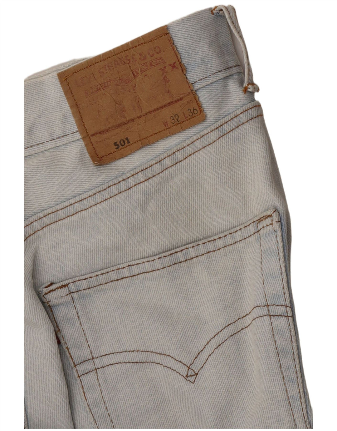 Levi's Herre 501 Straight Jeans W32 L30 Blå