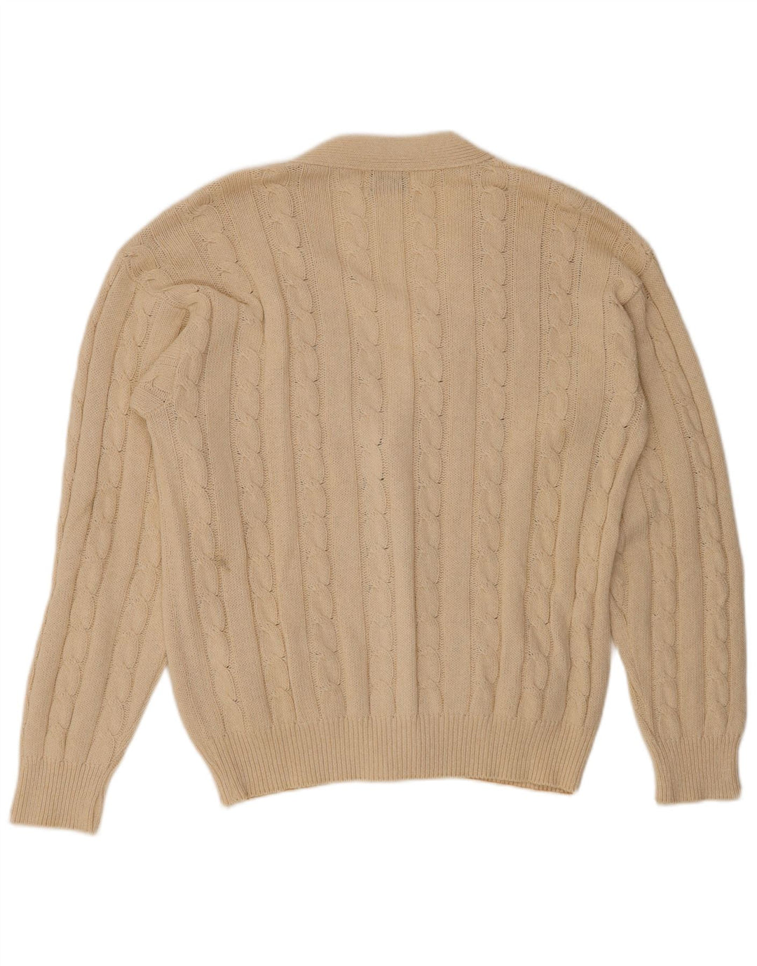 BROOKSFIELD Mens Cardigan Sweater IT 50 Medium Beige
