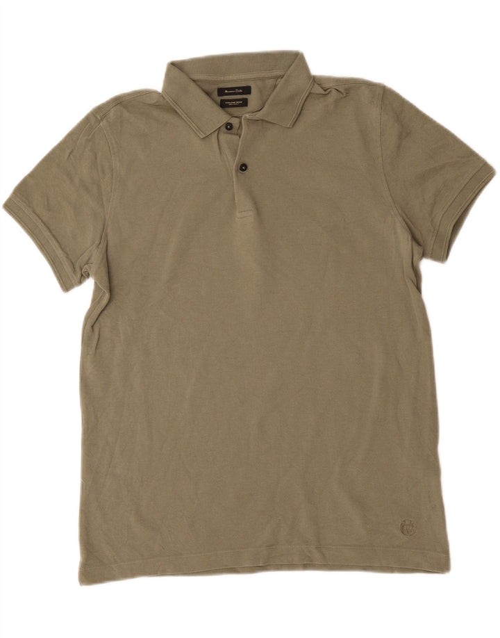 Massimo Dutti Herre poloshirt Medium Khaki Bomuld