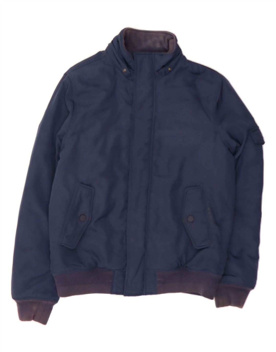 TOMMY HILFIGER Mens Bomber Jacket UK 36 Small Navy Blue Polyester Vintage Tommy Hilfiger and Second-Hand Tommy Hilfiger from Messina Hembry 