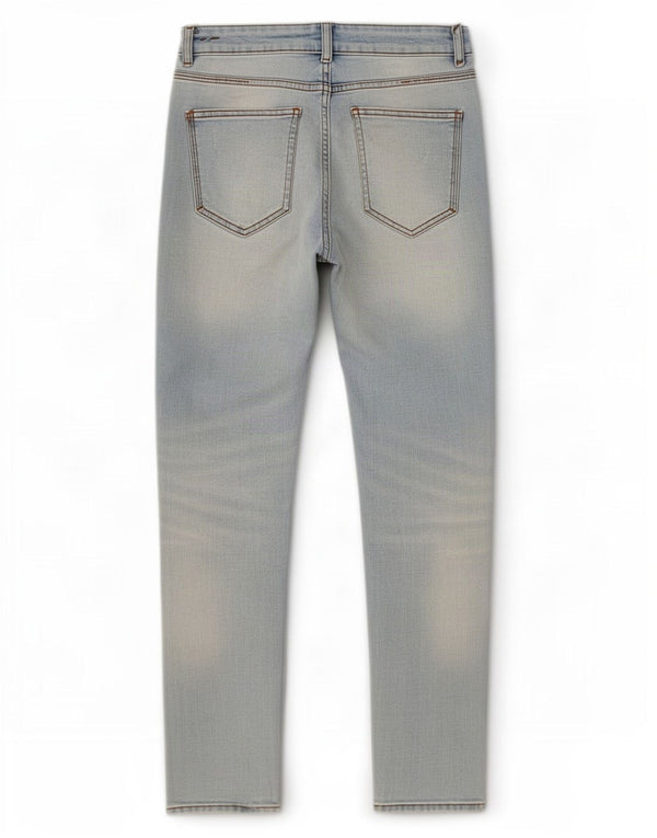 Zara Herre Distressed Tapered Jeans EU 38 Small W30 L29 Blue Cotton