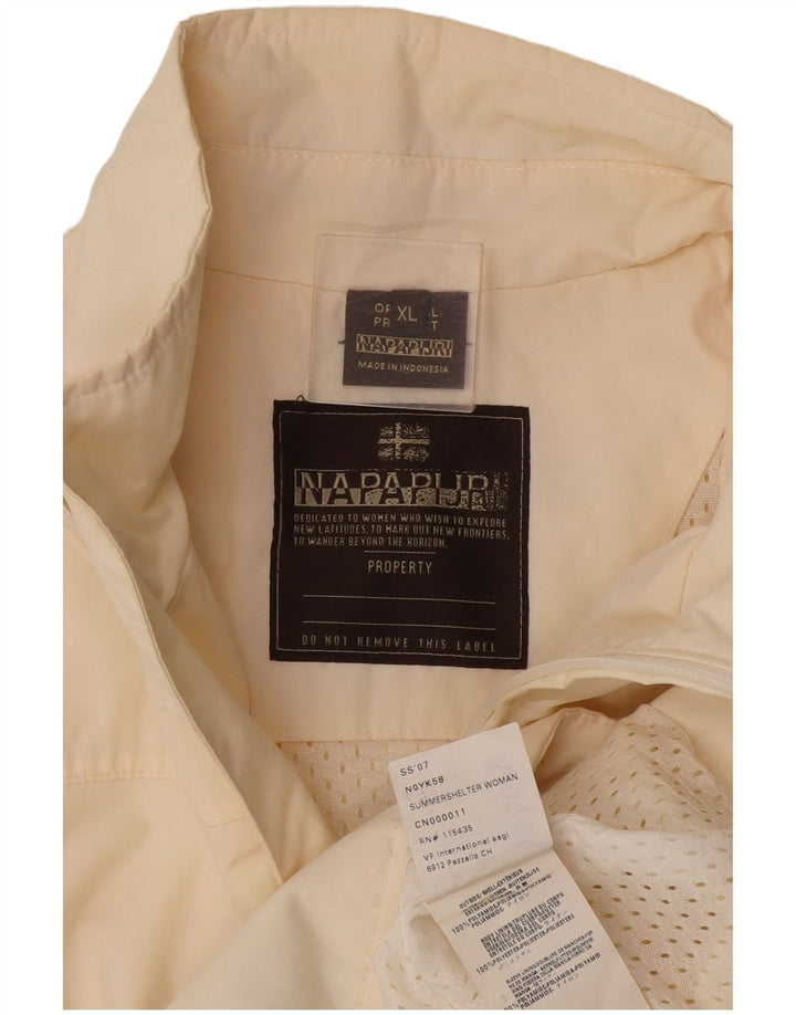 Napapijri Dame Regnjakke UK 18 XL Off White Polyamid