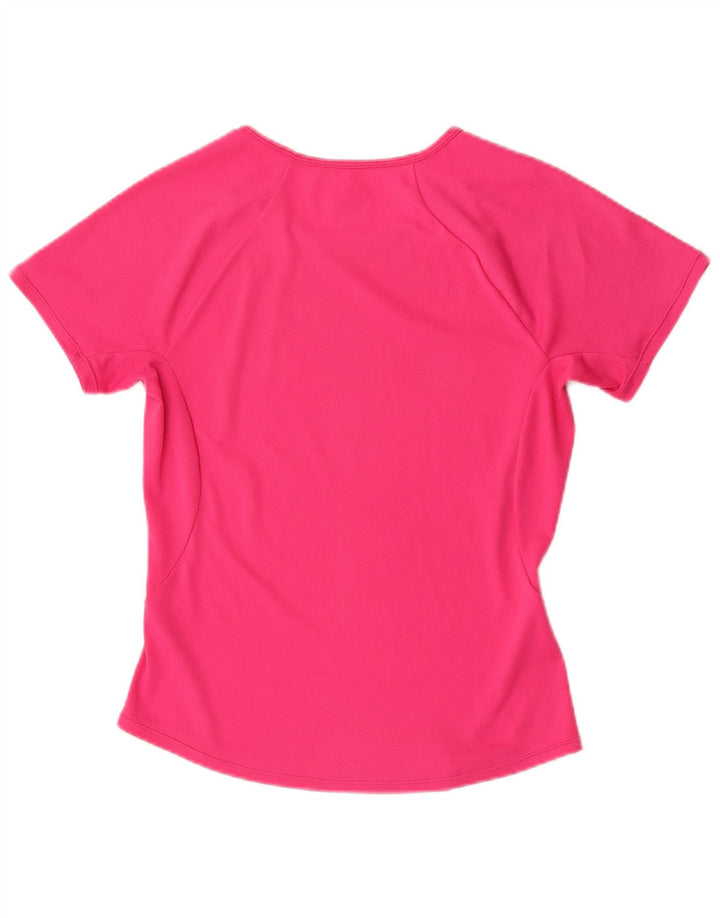 Nike Dame Dri Fit T-Shirt Top UK 10 Lille Pink