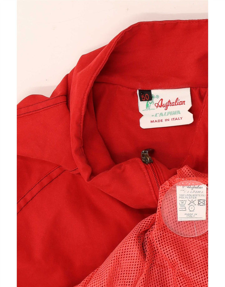 AUSTRALIAN L'ALPINA Træningsdragt til mænd Topjakke IT 50 Medium Rød Polyester