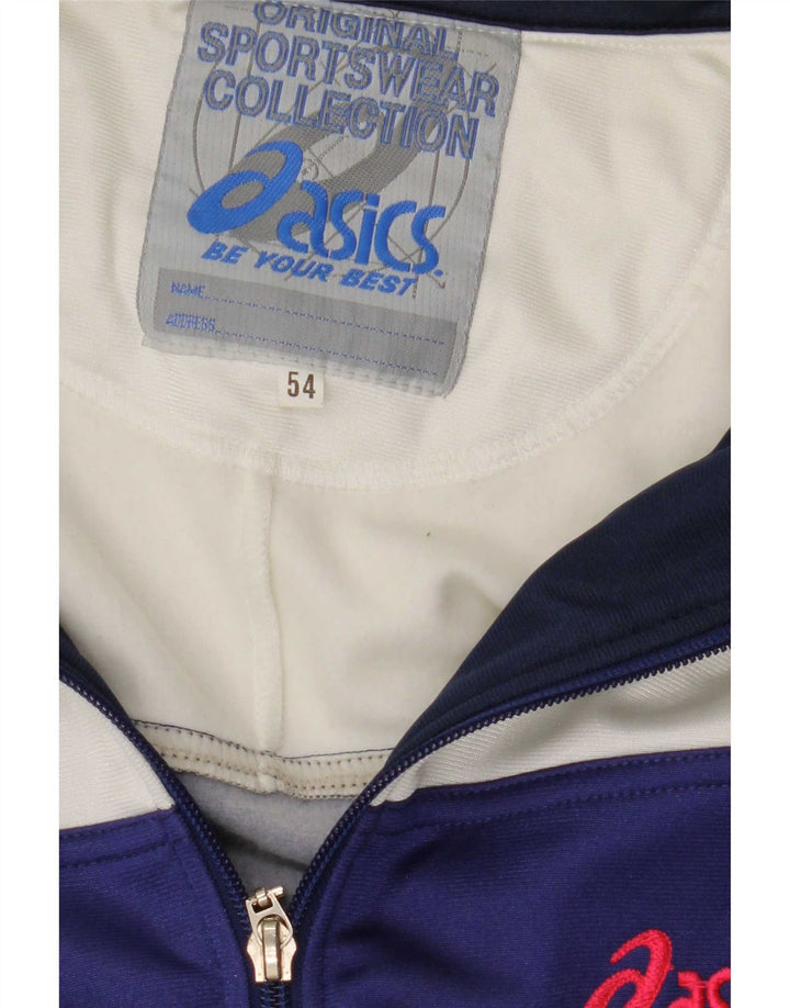 Asics Herre Grafisk træningsdragt Topjakke IT 54 XL Blå Colourblock