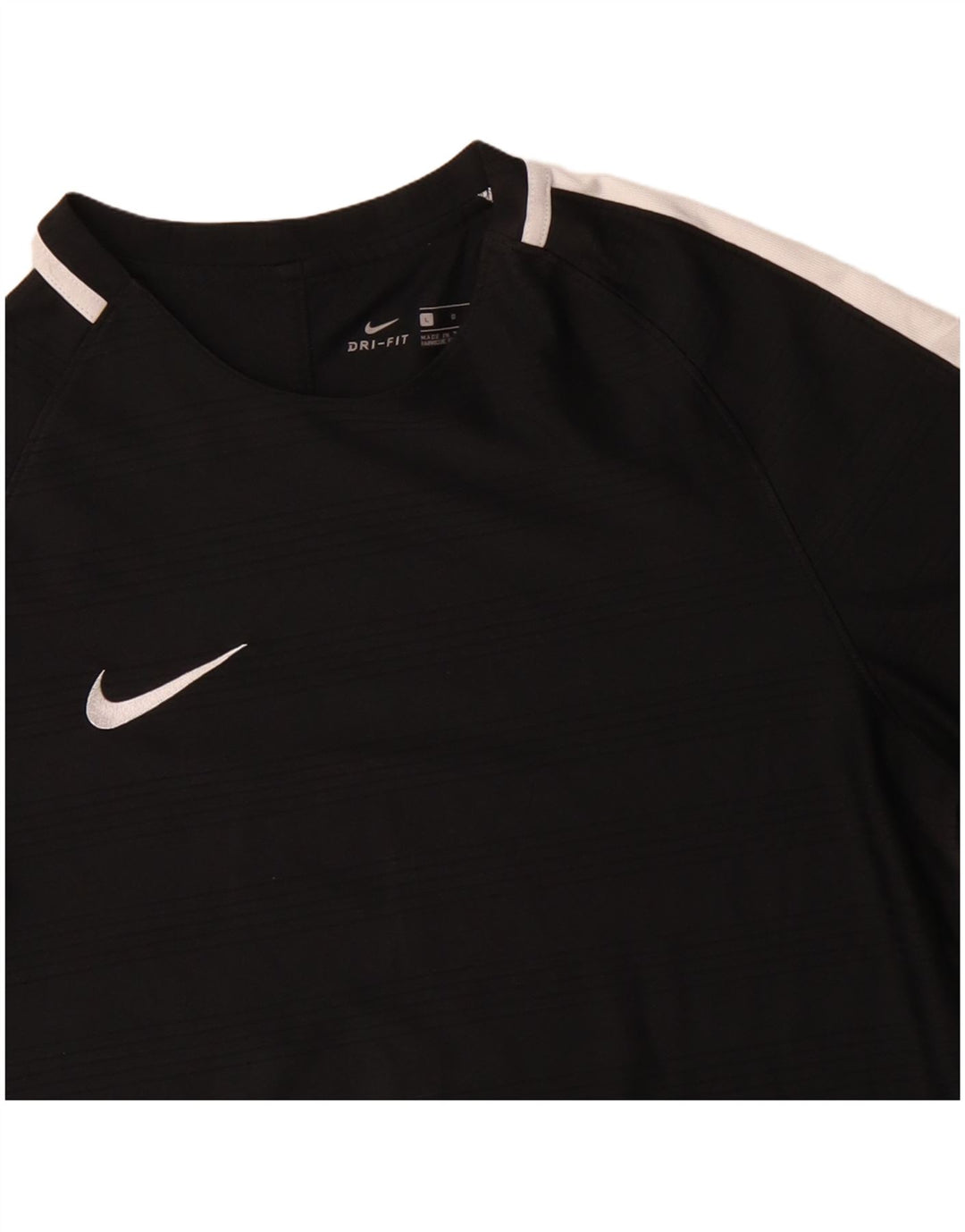 Nike Herre T-Shirt Top Stor Sort Colourblock Polyester Sports