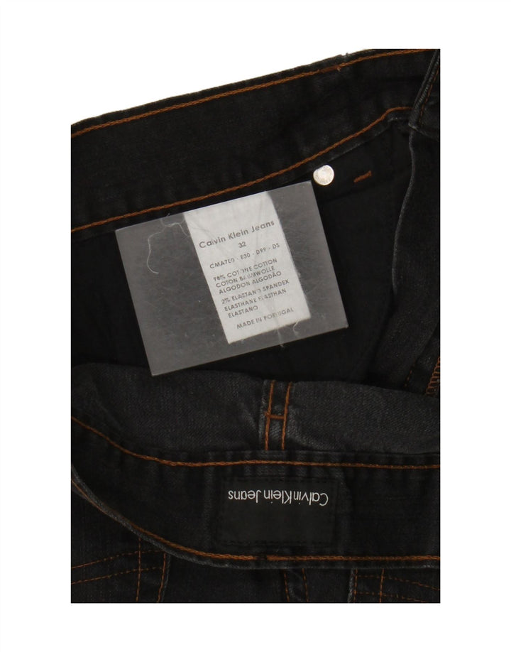 Calvin Klein Straight Jeans til mænd W32 L33 Sort bomuld