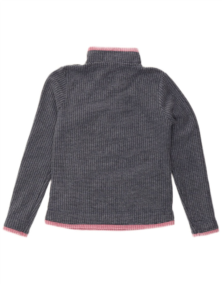 WEIRD FISH Fleecetrøje med lynlås til kvinder UK 8 Lille marineblå polyester