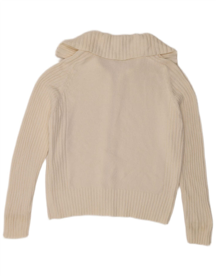 Marks & Spencer Dame Stretch Cardigan Sweater UK 16 Large White