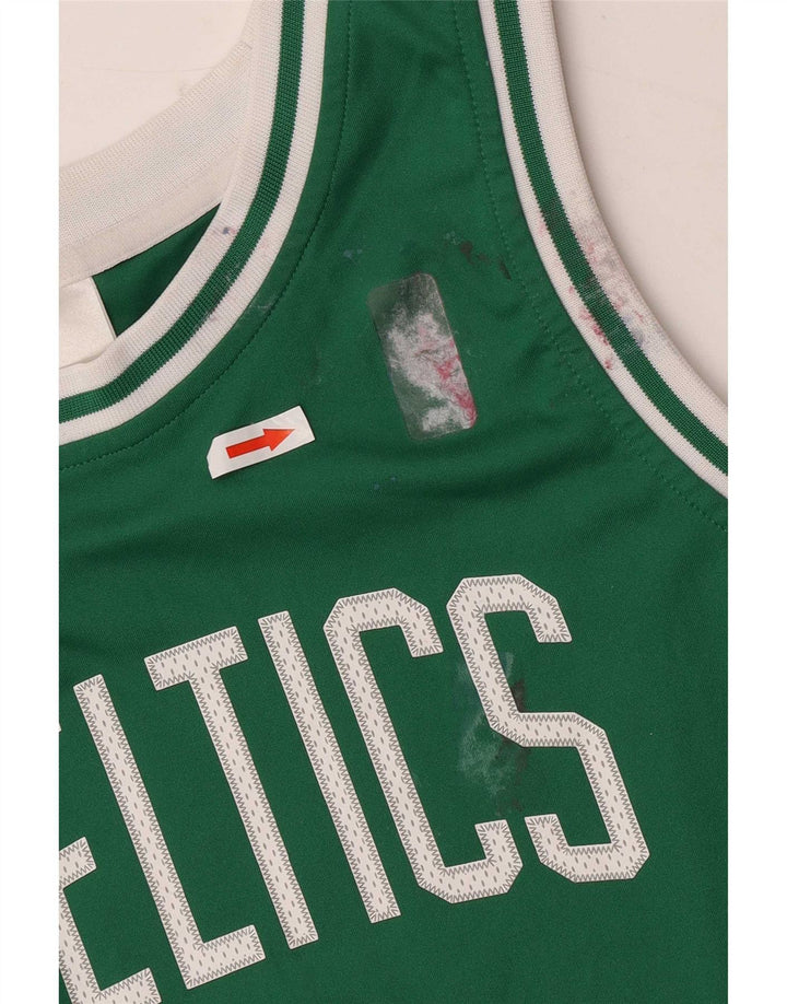 Adidas Boys Celtics Grafisk Vest Top 13-14 År Grøn Polyester