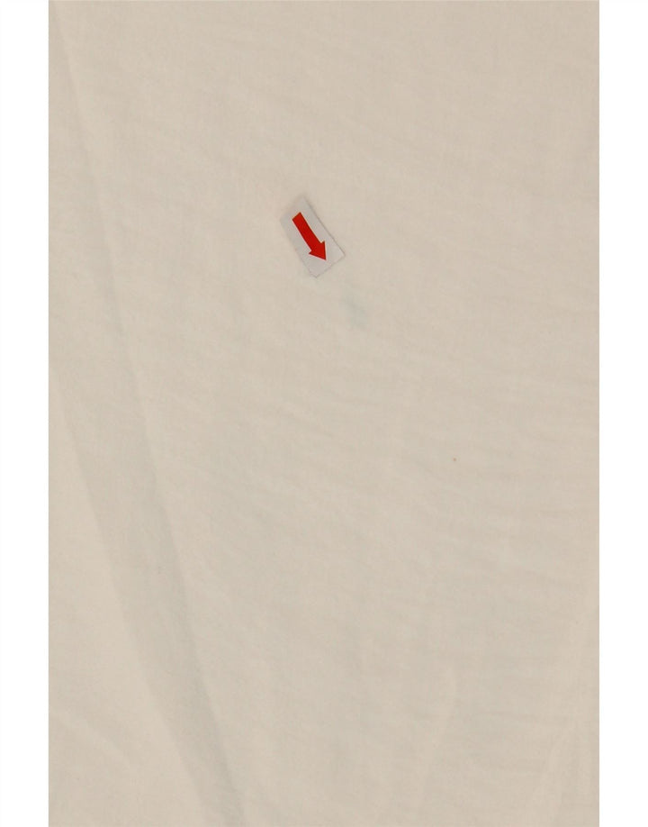 Zara Dame Loose Fit Chino Bukser Medium W28 L25 Hvid Polyester