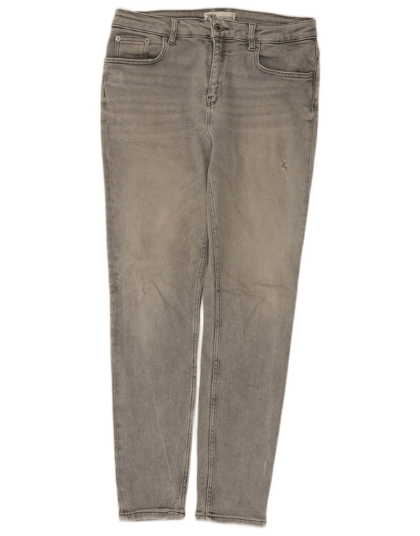 Zara Dame Skinny Jeans EU 42 Large W32 L28 Grå