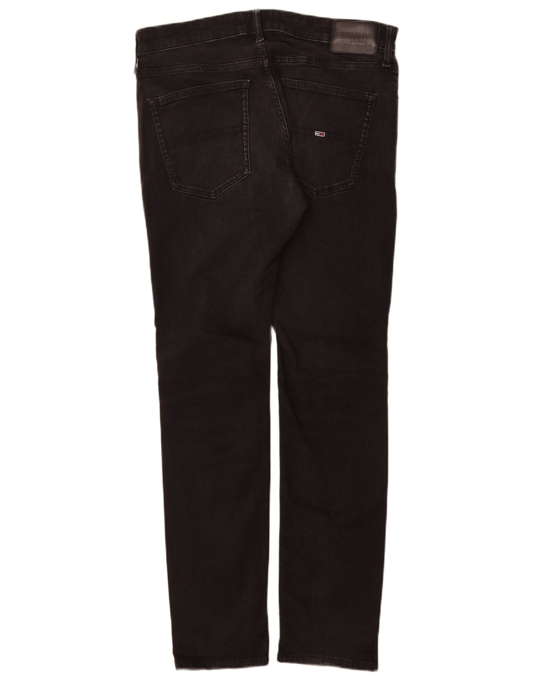Tommy Hilfiger Herre Slim Jeans W36 L34 Sort Bomuld