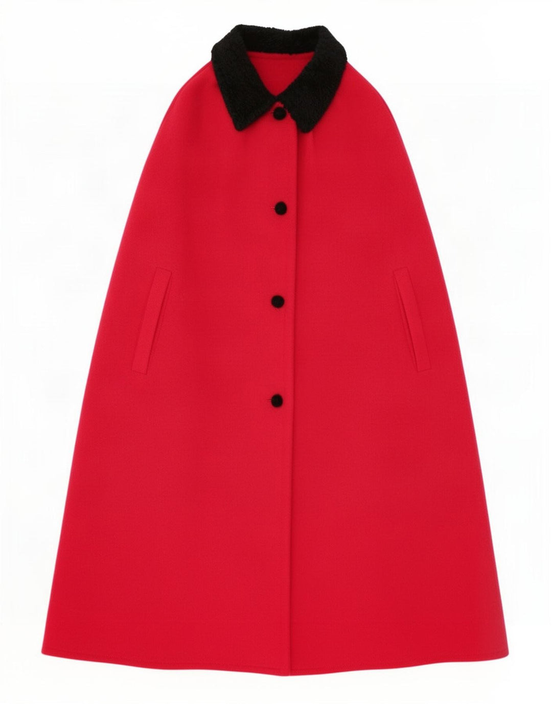 Vintage Cape Coat til kvinder One Size Pink