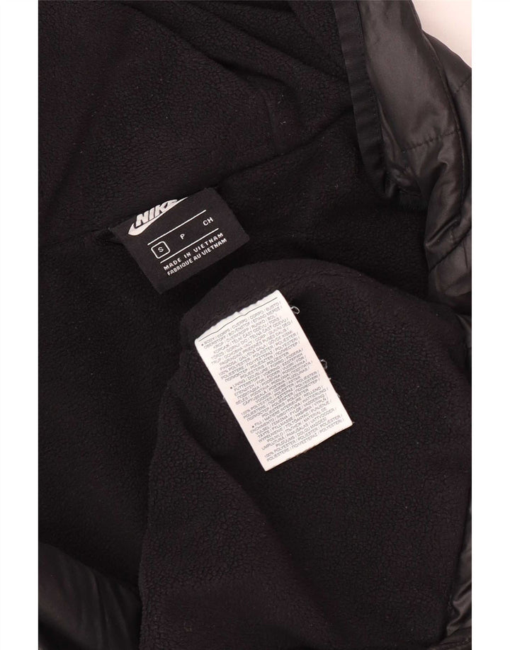 Nike Polstret hættejakke til mænd UK 36 Lille sort polyester