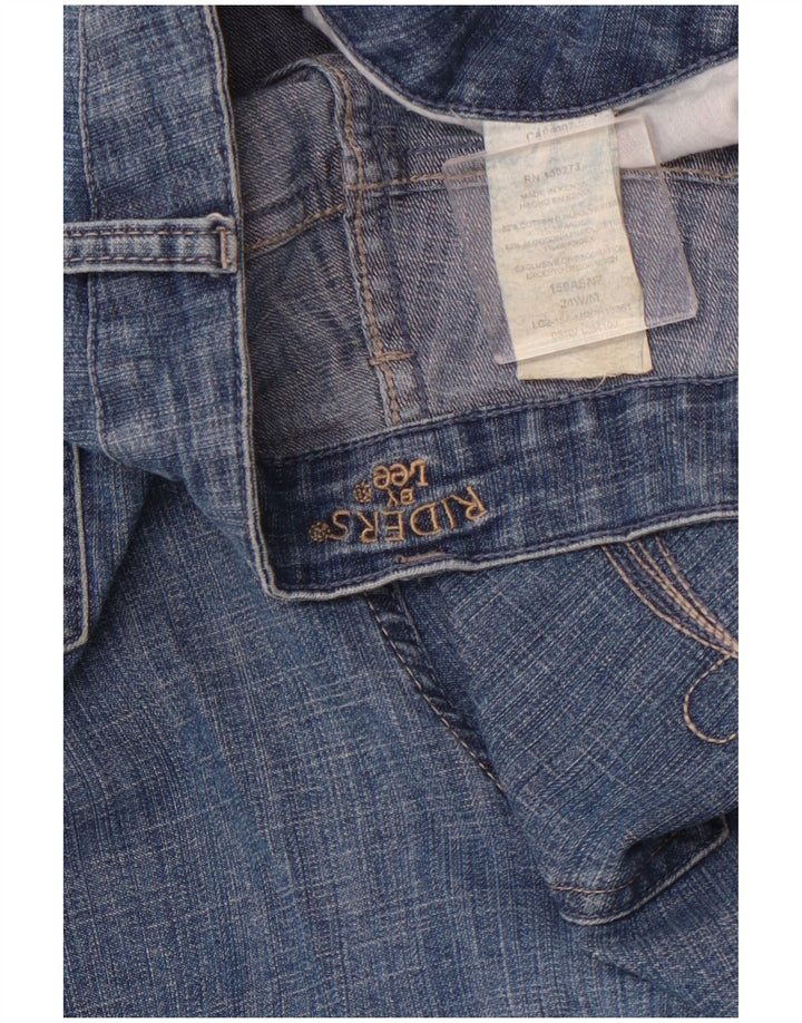 LEE Womens Riders Denim Shorts US 24 4XL W44 Blå Bomuld