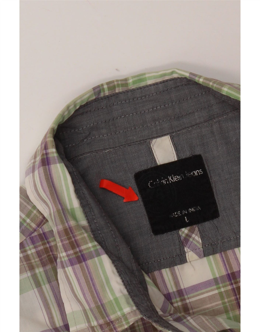 Calvin Klein Jeans Herreskjorte Stor flerfarvet ternet