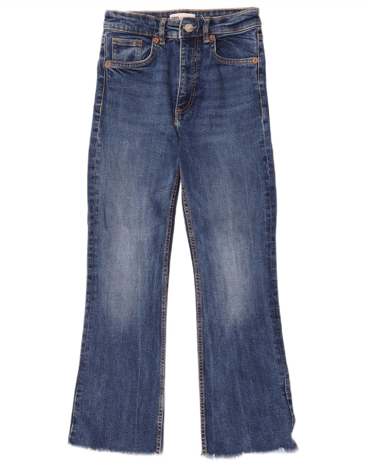 Zara Womens Bootcut Jeans EU 34 2XS W24 L25 Blue