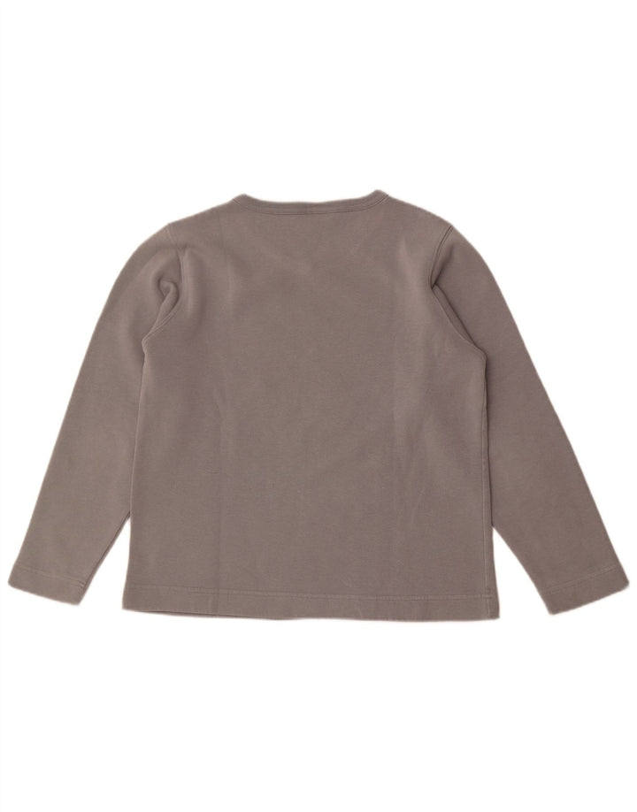 Adidas Dame Oversized Sweatshirt Jumper UK 10 Small Grå Bomuld