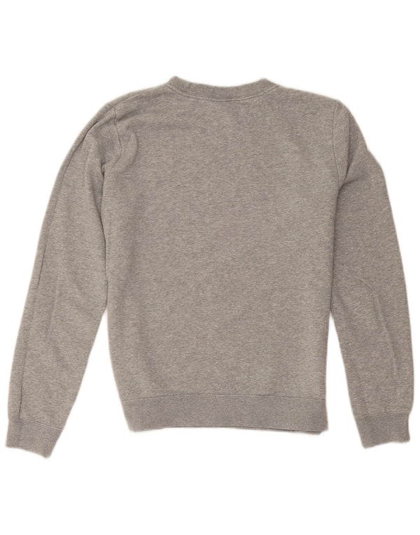 Nike Womens Graphic Oversized Sweatshirt Jumper UK 10 Small Grey Bomuld