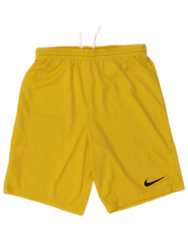 Nike Boys Dri Fit Sportshorts 13-14 år XL Gul polyester