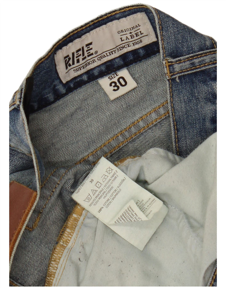 Rifle Herre Straight Jeans W30 L33 Blå Bomuld