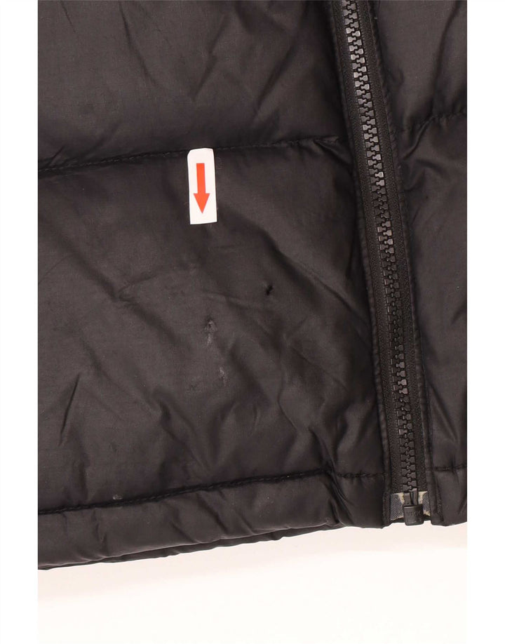 The North Face Herre hættepolstret jakke UK 36 Lille sort nylon