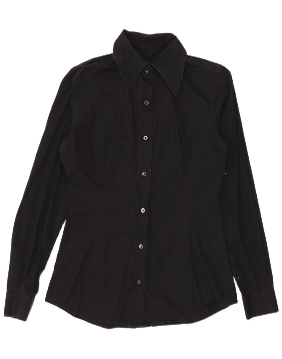 Dolce & Gabbana Dameskjorte IT 42 Medium Sort Bomuld