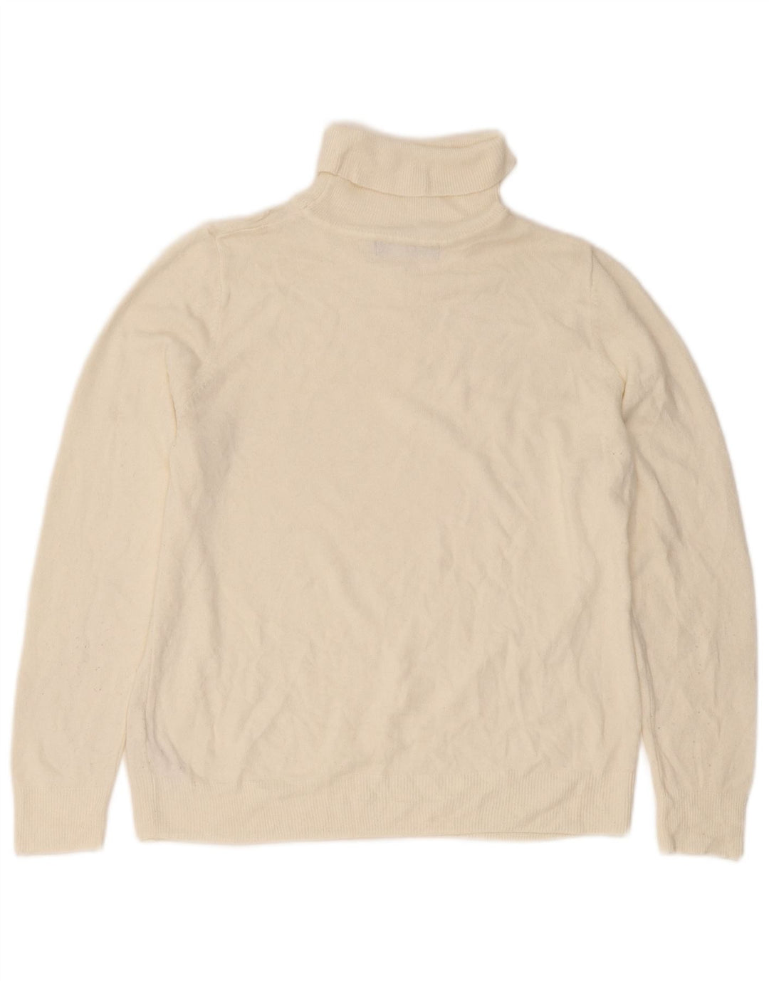 Marks & Spencer Dame Rullehals Sweater UK 16 Large Off White