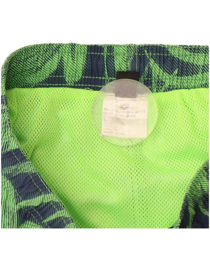 ARENA Sportsshorts til drenge 14-15 år Grøn blomsterpolyester