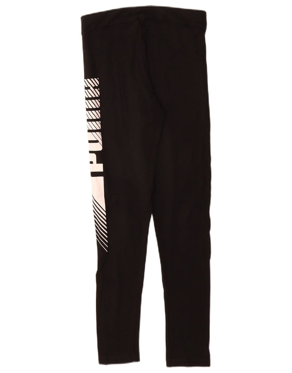 Puma piger grafiske leggings 13-14 år sort bomuld