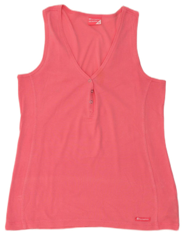 Champion Damevest Top UK 18 XL Pink Bomuld