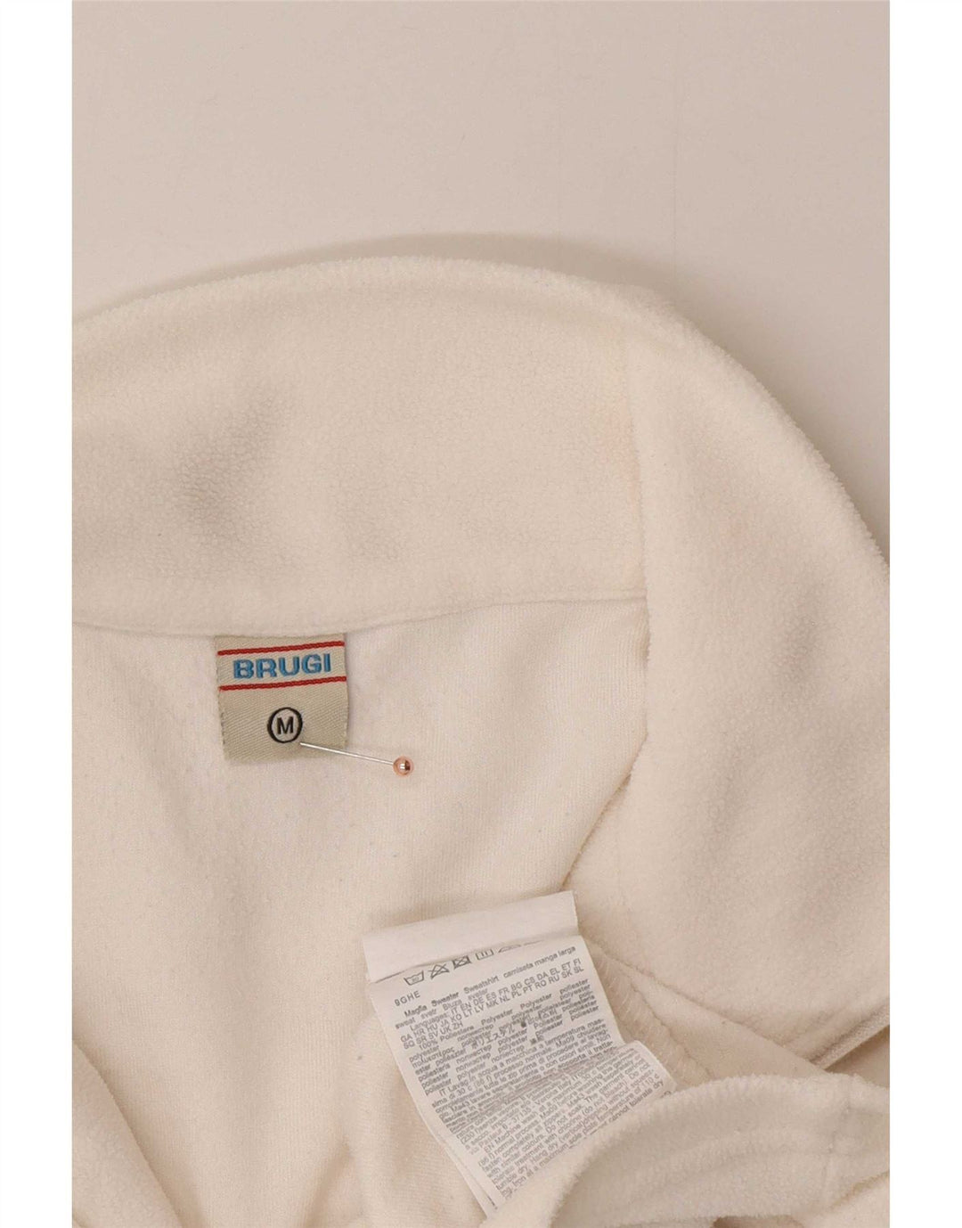 Brugi Dame Fleece Jumper med lynlås DK 14 Medium White Polyester