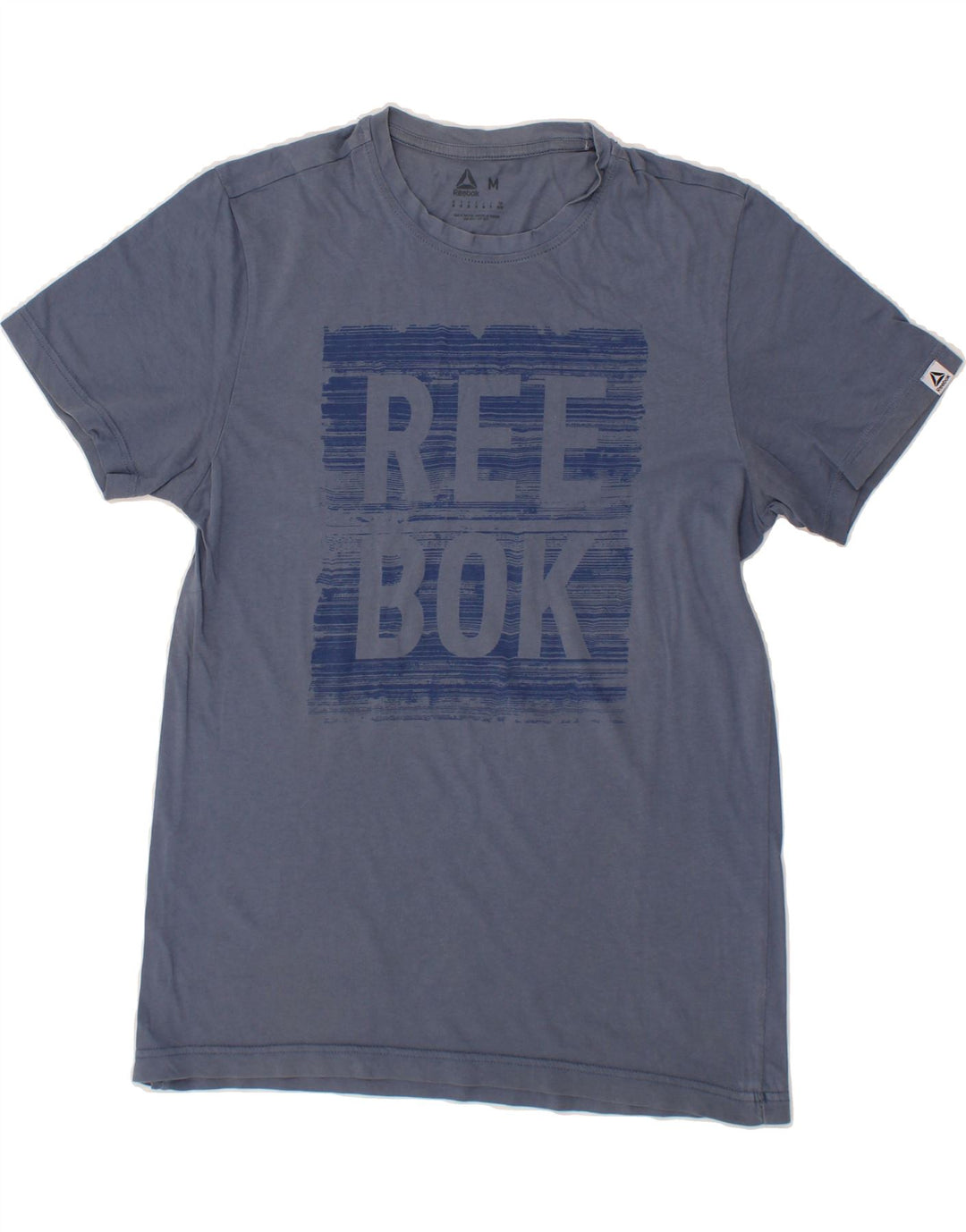 REEBOK Mens Graphic T-Shirt Top Medium Navy Blue Vintage Reebok and Second-Hand Reebok from Messina Hembry 
