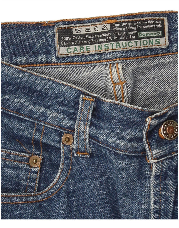 Romano Dame Højtaljede Slim Jeans W28 L27 Blå Bomuld