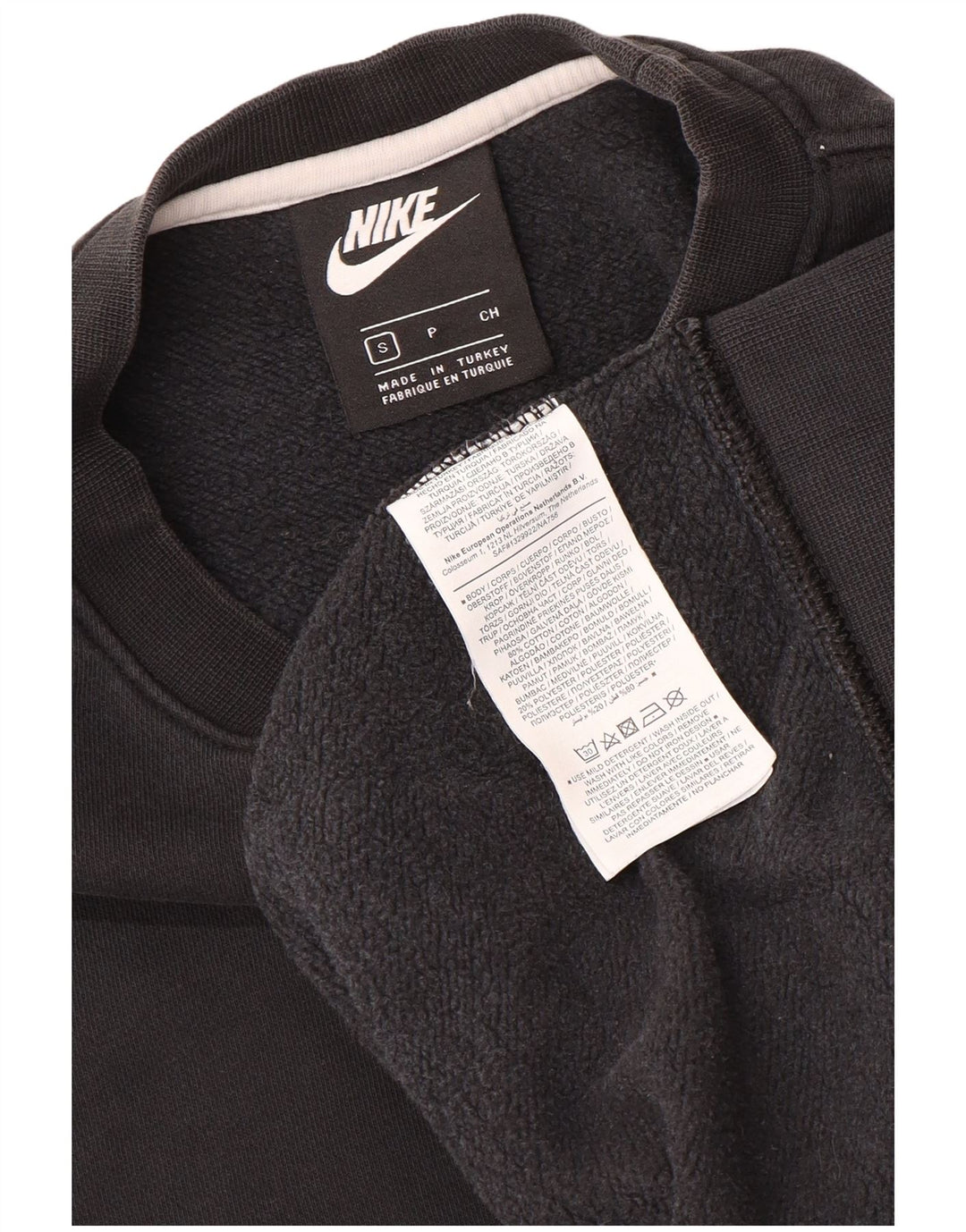 NIKE Loose Fit Sweatshirt Jumper lille sort bomuld