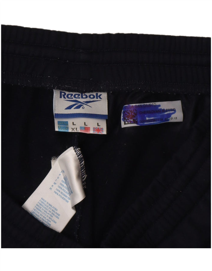 Reebok Herre træningsdragt Bukser Large Navy Blue Polyester