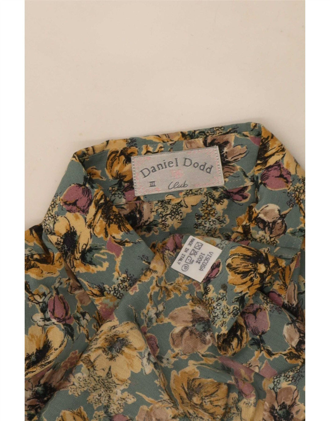 Daniel Dodd Herreskjorte Medium Green Floral Viscose